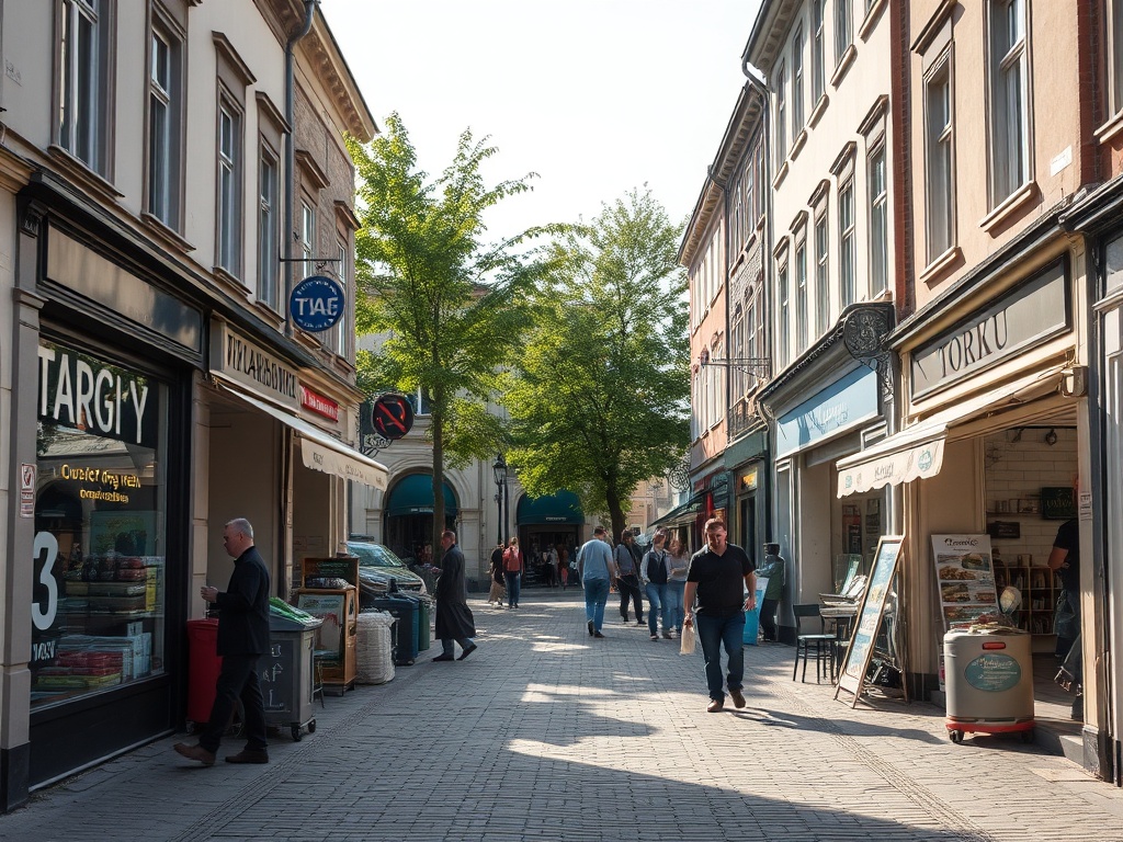 Plakat informujący o Targach Pracy w Toruniu, prezentujący szanse dla młodych na rynku pracy.