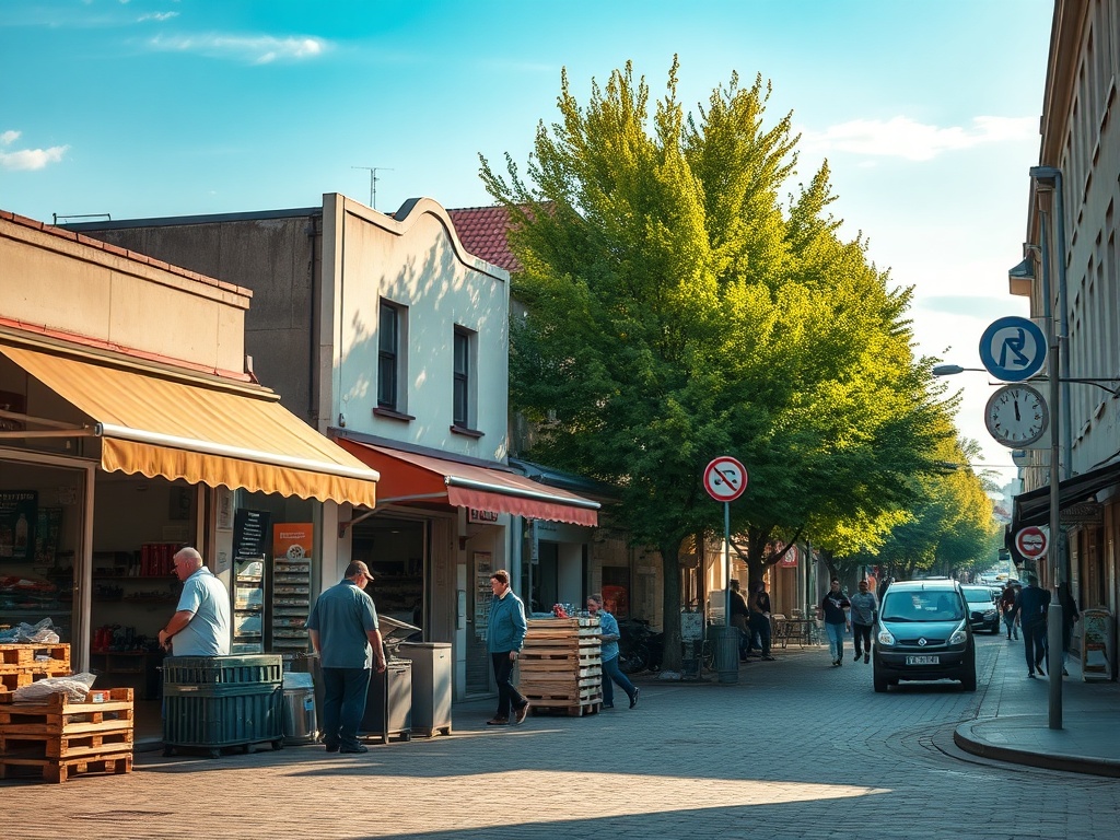 Mapa Torunia z ikonami symbolizującymi projekty Funduszy Europejskich, w tym infrastruktura i innowacje.