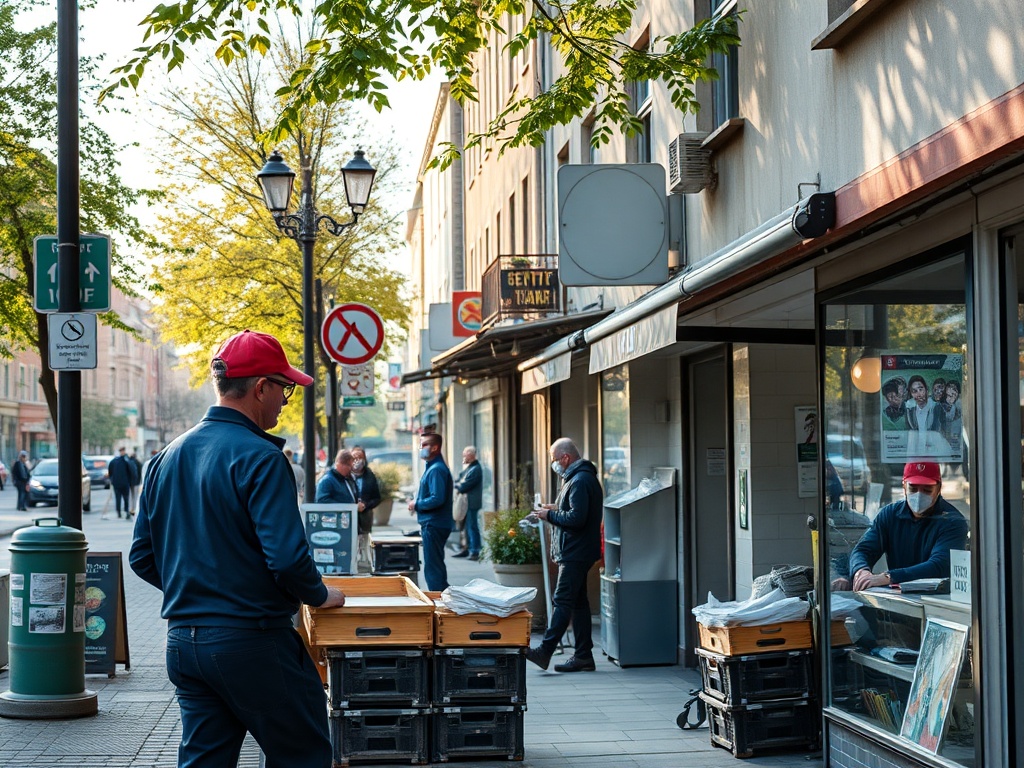 Osoba przeglądająca oferty pracy w Toruniu na komputerze, szukająca możliwości rozwoju zawodowego.